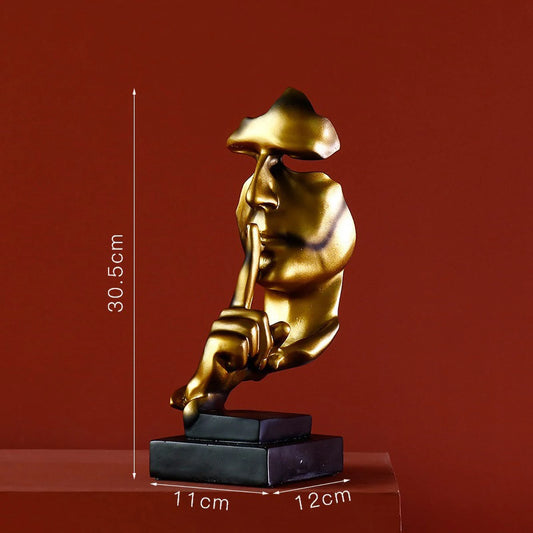 Brass Silence - The Half Faced Sculpture