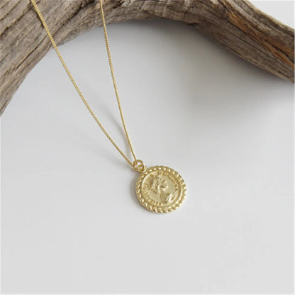 952 Sterling Silver Gold Plated Golden Horse Necklace