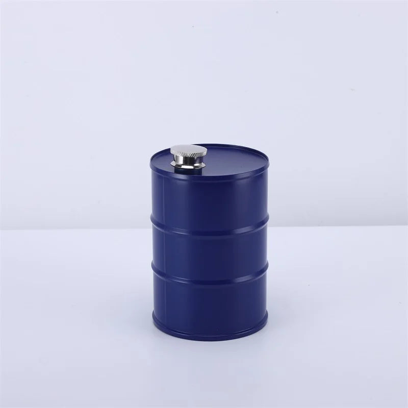 25oz Oil Drum Hip Flask