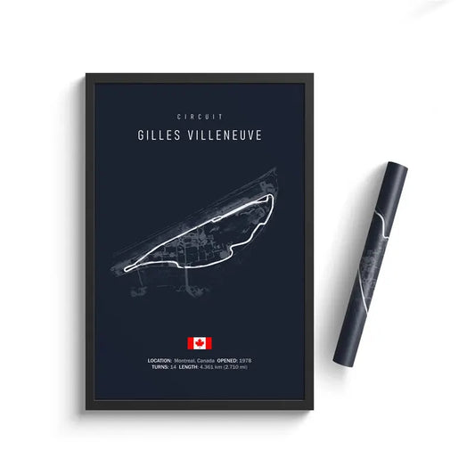 Circuit Gilles Villeneuve - F1 Race Track Print