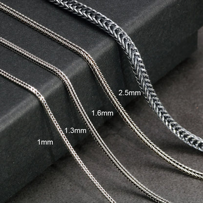 18inch 925 Sterling Silver Foxtail Chain