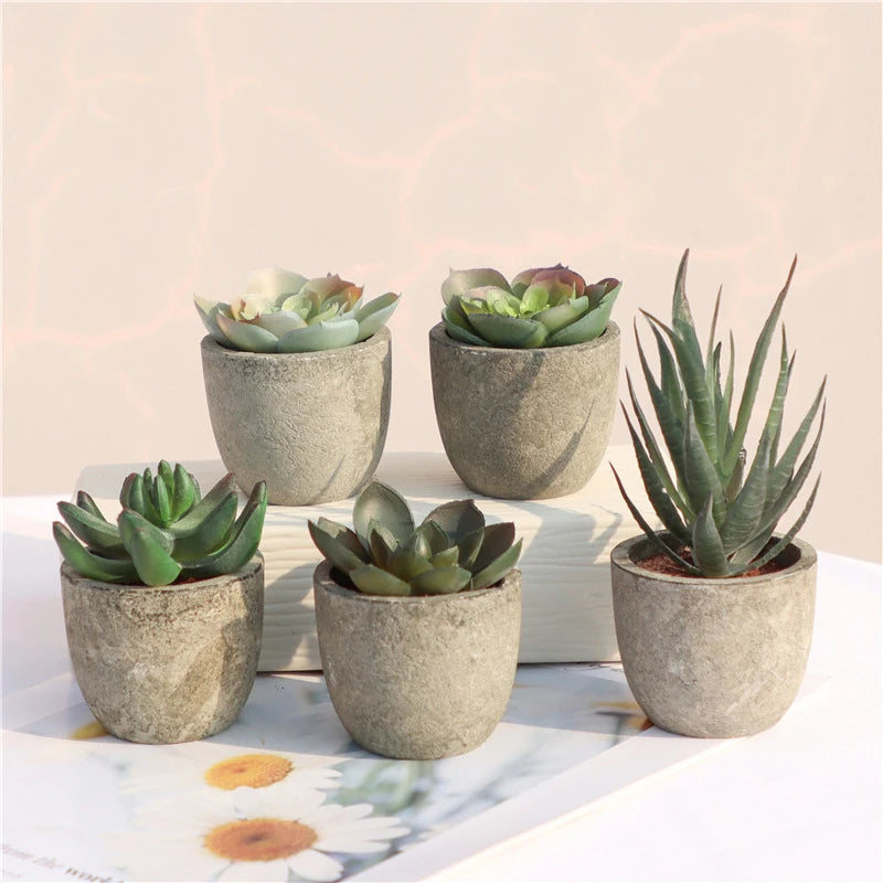 Mini Artificial Aloe Plants