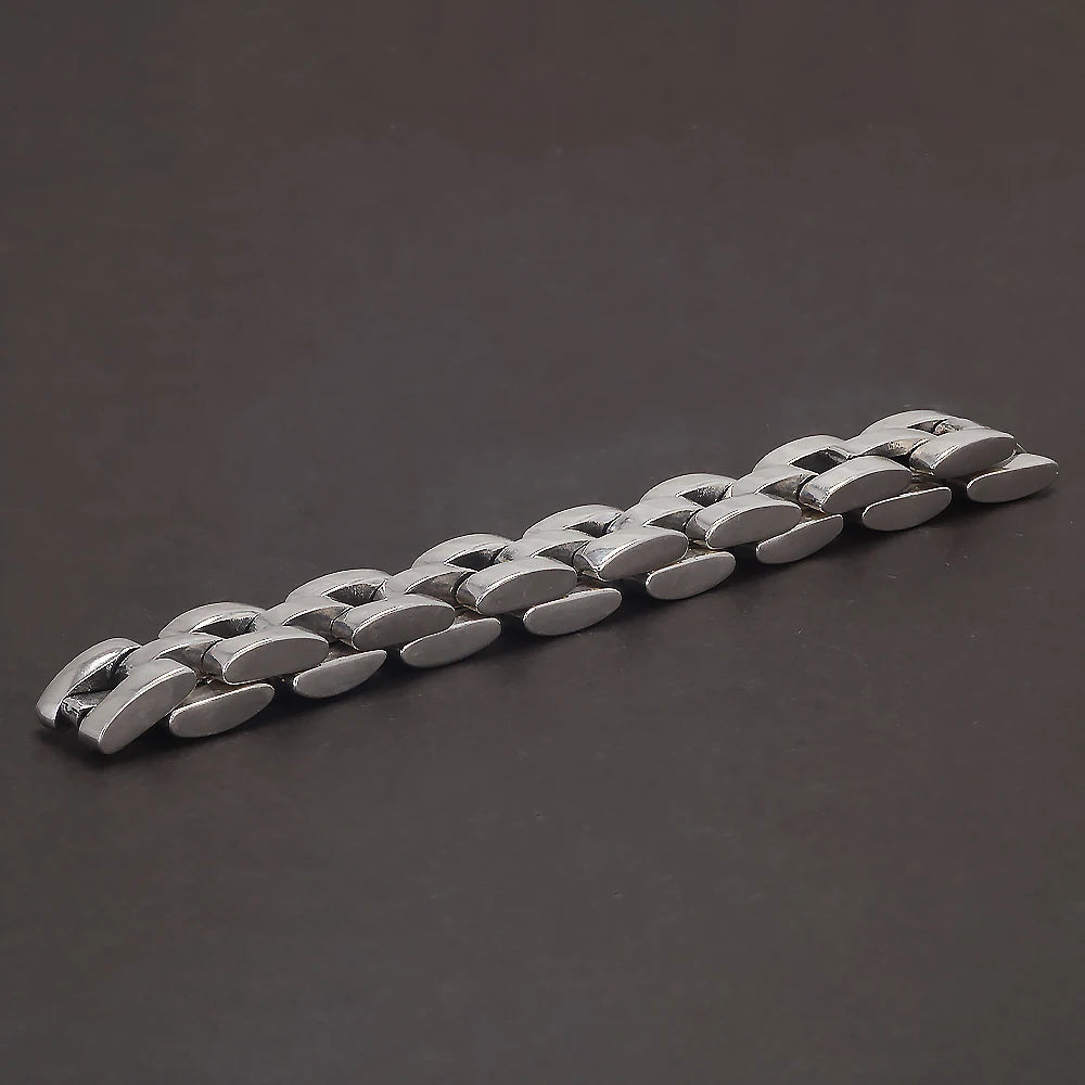 18cm 925 Sterling Silver Separated Oyster Bracelet