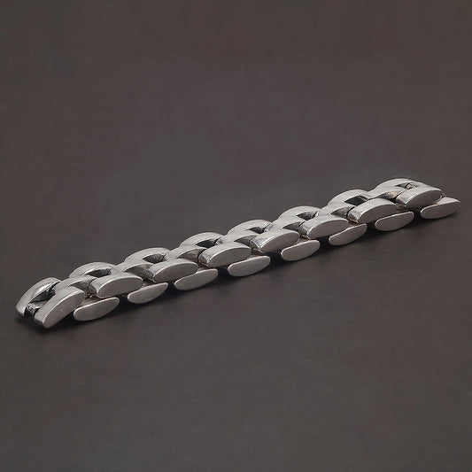 18cm 925 Sterling Silver Separated Oyster Bracelet