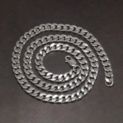 45cm Sterling Silver Cuban Necklaces