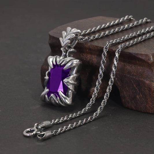 Purple Dragon Claw Necklace