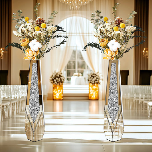 Tall Glass Floor Vases