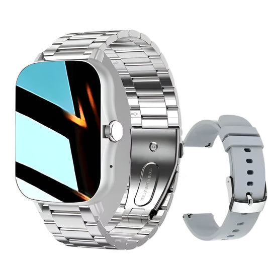 KA Smart Watch Ultra - Silver Steel & Silver Silica