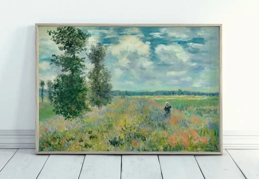 The Poppy field - Claude Monet Abstract Art Print