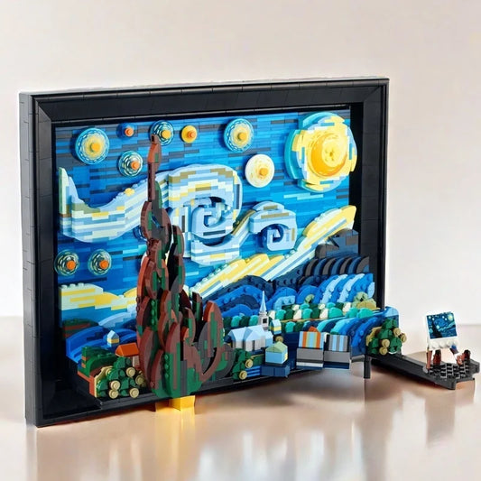 2316 PCS Vincent Van Gogh 'The Starry Night' Art Craft Assemble Bricks