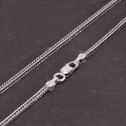 18inch 925 Sterling Silver Foxtail Chain