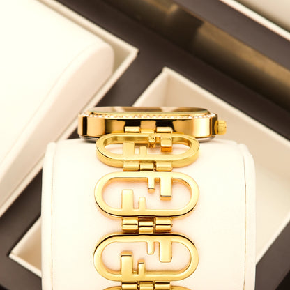 Yalalusi Oval Link Watch - Gold