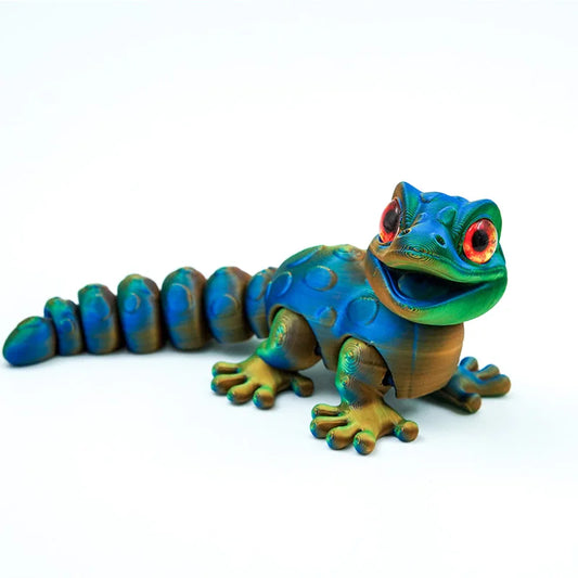 Yellow, Green & Blue Movable 3D Animal