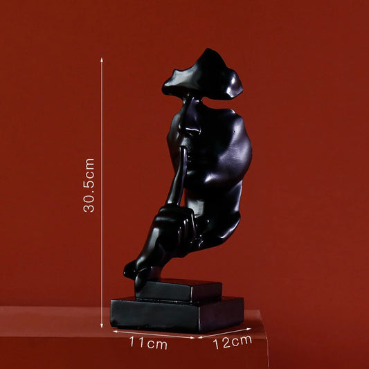 Black Silence II - The Half Faced Sculpture