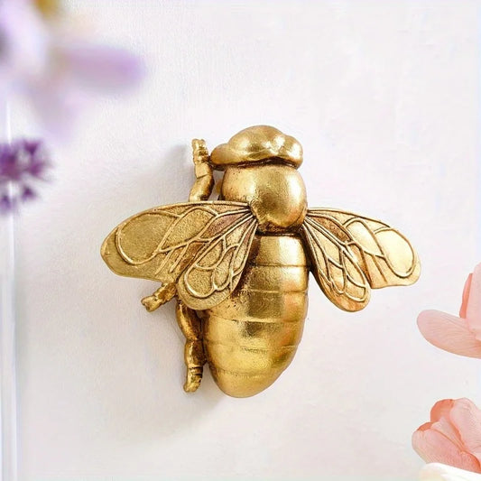 Golden Bee Wall Sculpture