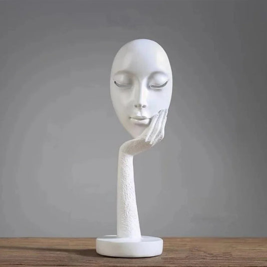 Pure White - The Thinker Figurine