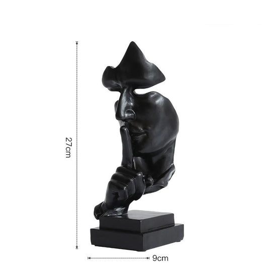 Black Silence - The Half Faced Sculpture