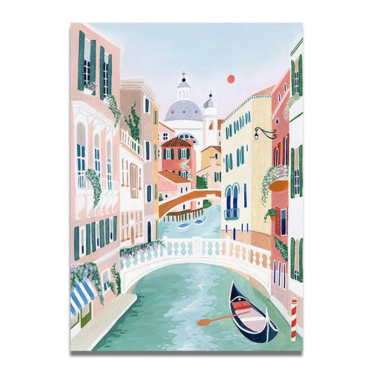 River city - Travel Art Print Poster