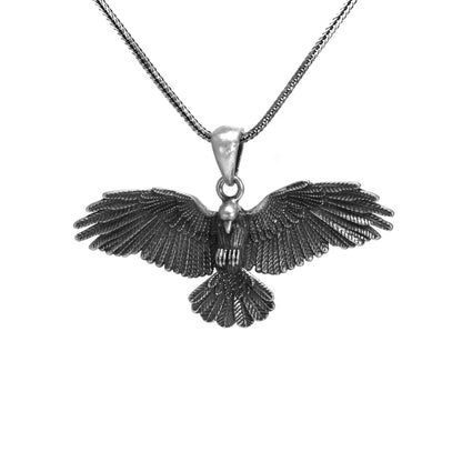 Silver Eagle Pendant & Necklace
