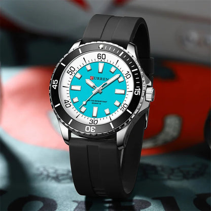 Silicone Quartz Sports Watch