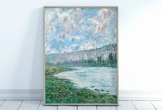The Seine at Vetheuil - Claude Monet Abstract Art Print
