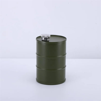 25oz Oil Drum Hip Flask