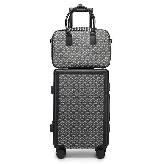 Grey Aluminium Luggage Set