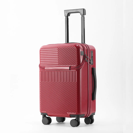 Red Lightweight & Compact Stylish Suitcase