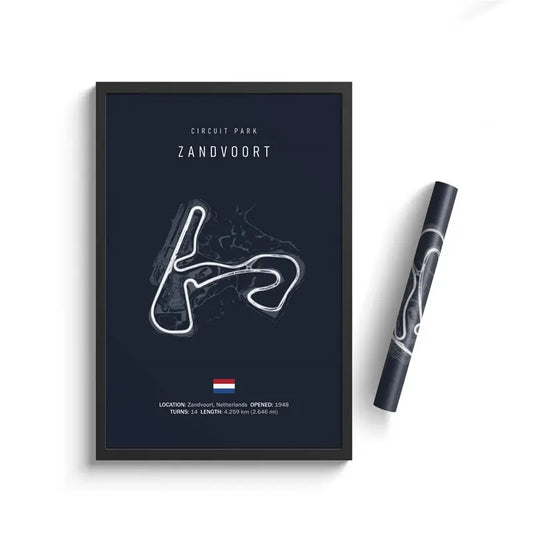 Zandvoort Circuit - F1 Race Track Print
