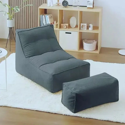 Dark Grey Linen Seat with Footstall