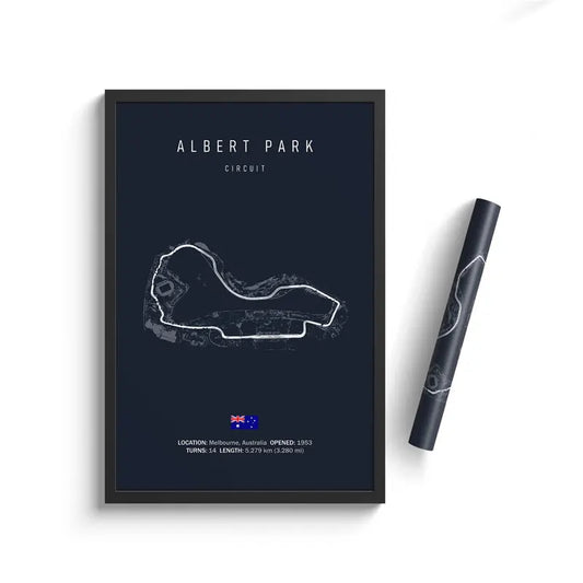 Albert Park Grand Prix Circuit - F1 Race Track Print