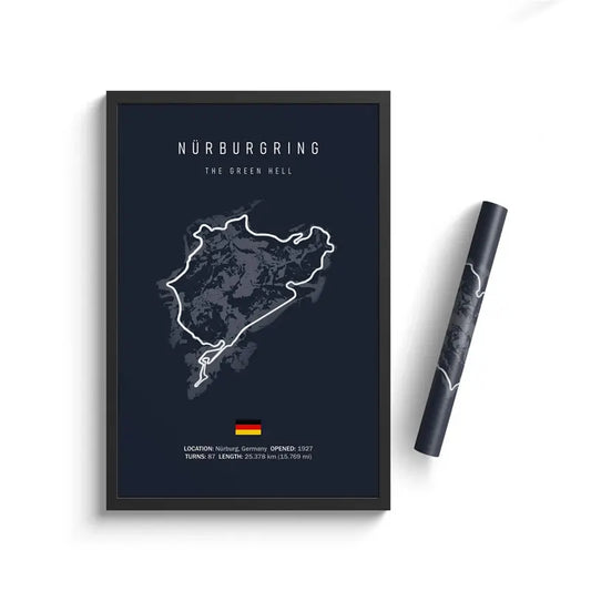 Nürburgring Circuit - F1 Race Track Print
