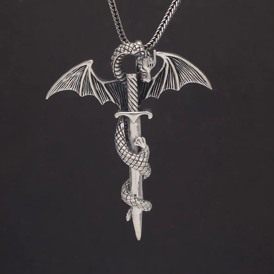 Dragon & Sword Dragon Pendant