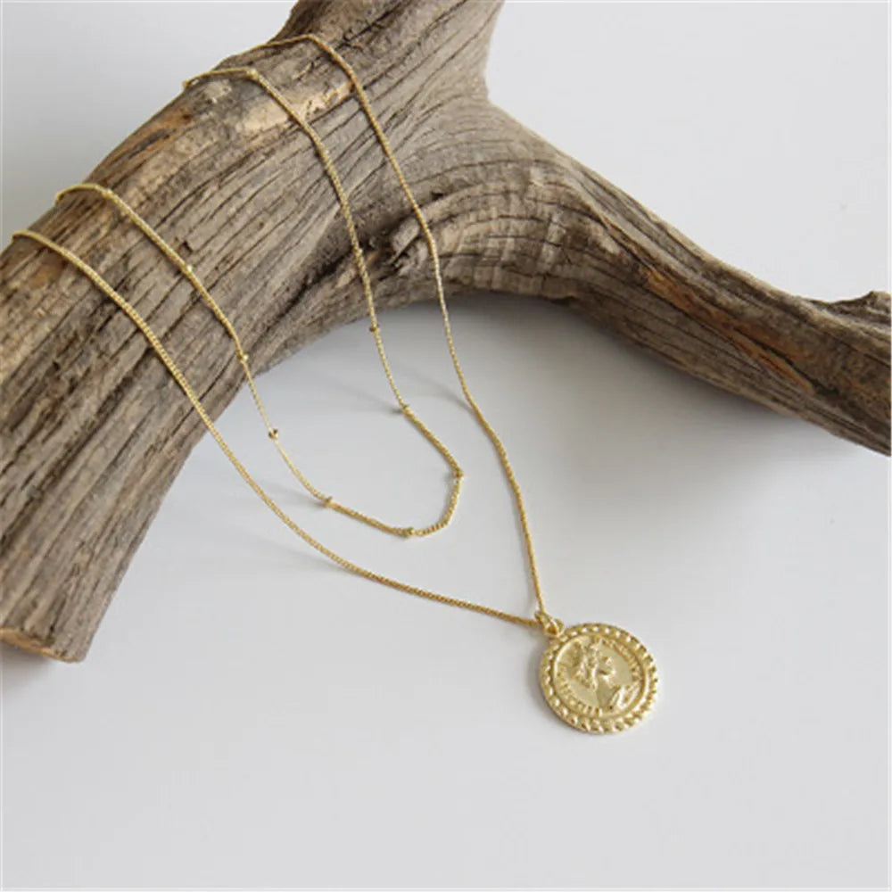 952 Sterling Silver Gold Plated Golden Horse Necklace