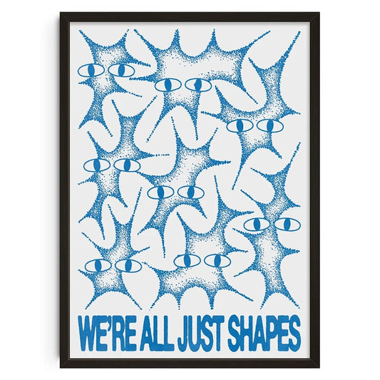 Shapes - Vintage Retro Abstract Print Poster