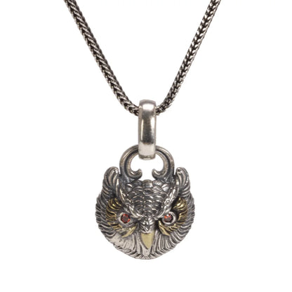 Red Owl Pendant & Necklace