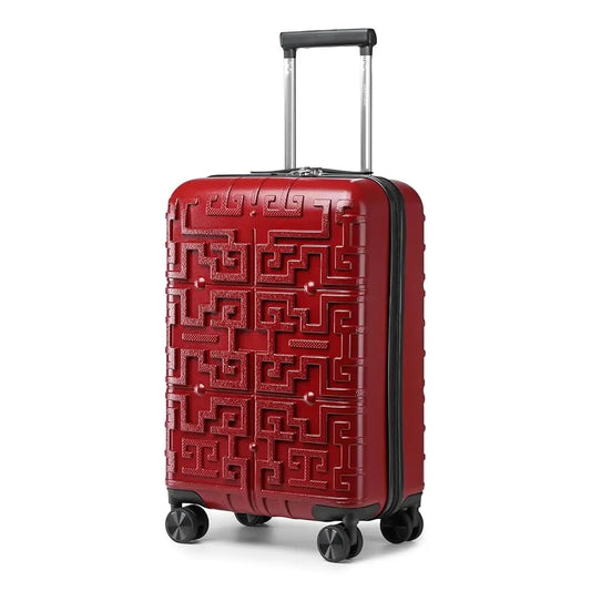 20 Inch Red Lightweight Hard Shell Suitcase