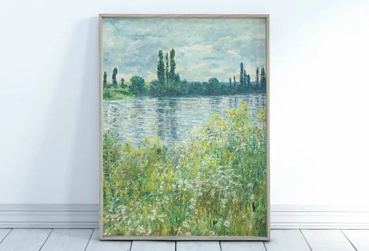 Banks of the Seine - Claude Monet Abstract Art Print