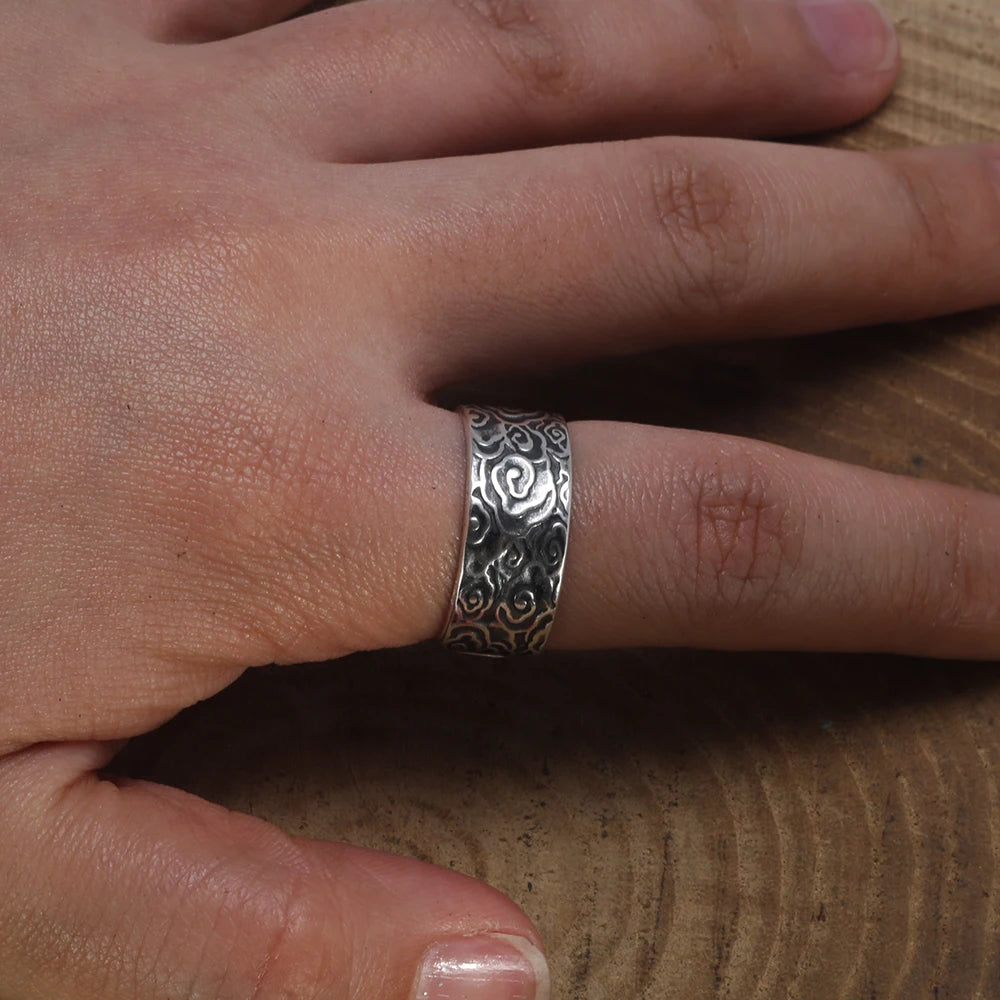 990 Thai Silver Clouds Adjustable Rings