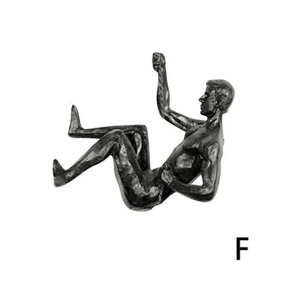 Rock Climber Wall Sculptures