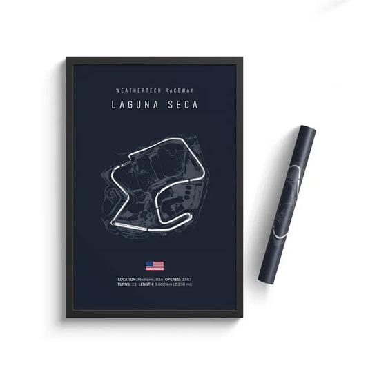 WeatherTech Raceway Laguna Seca - F1 Race Track Print