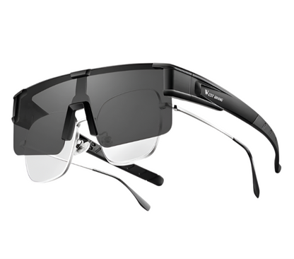 Large Photochromic Frame Glasses with Prescription Fit