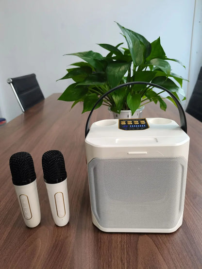 Portable Karaoke Bluetooth Boombox with Microphones