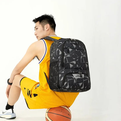 Grey Big Basketball Backpack