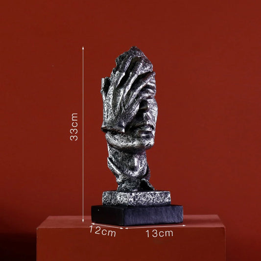 Metallic Sigh - The Half Faced Sculpture