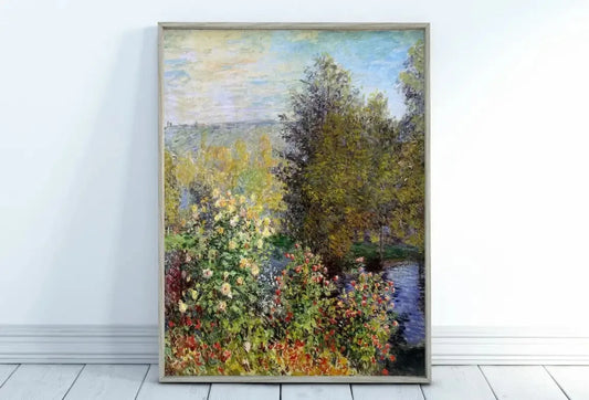 Corner of the garden - Claude Monet Abstract Art Print