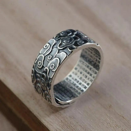 990 Thai Silver Clouds Adjustable Rings