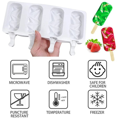 Silicone Ice Cream Tray Moulds