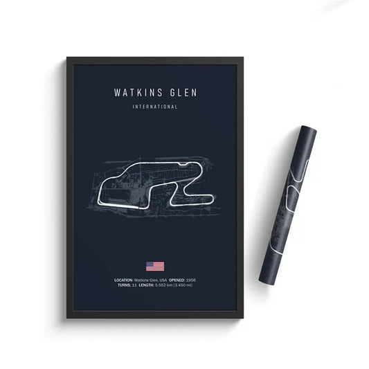 Watkins Glen International - F1 Race Track Print