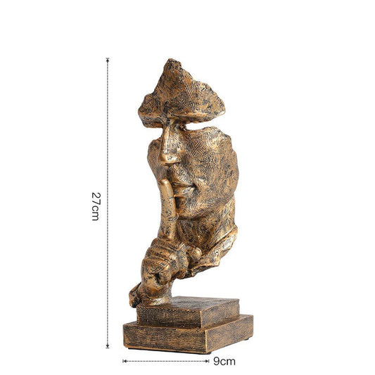 Bronze Silence - The Half Faced Sculpture